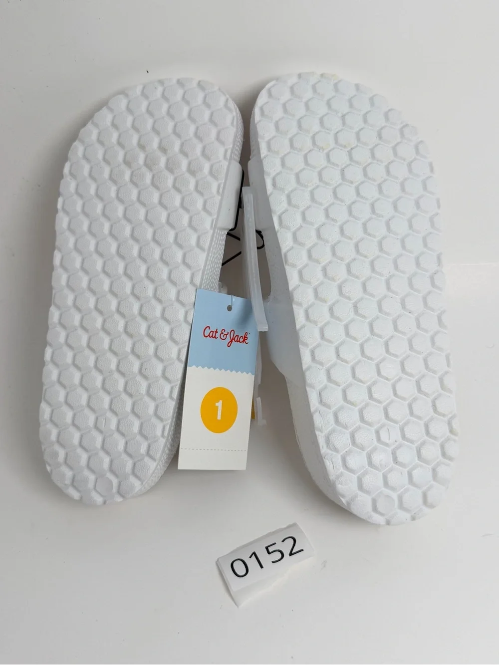 Cat & Jack White Double-Strap Buckle Slide Sandals for Kids